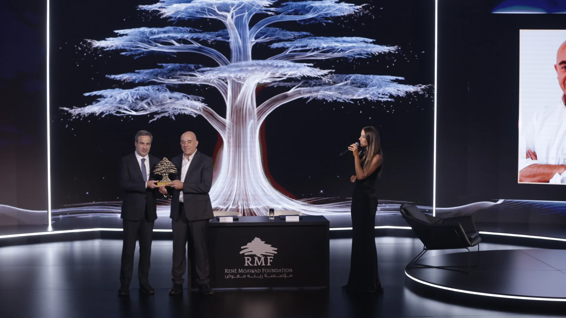 René Moawad Foundation presenting the Raising Hope Award to Fadi Daou